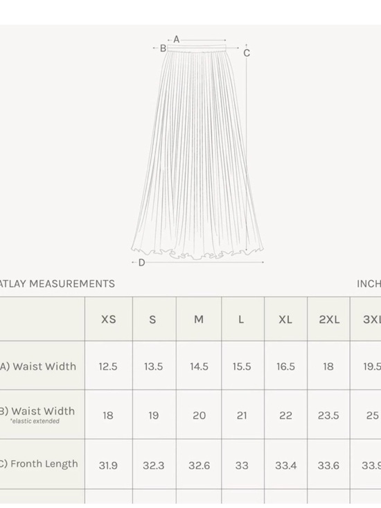 Jilly Box/ Gentle Fawn Light Green Skirt/Elastic Waist/ woman’s XL/ brand new - Picture 9 of 9